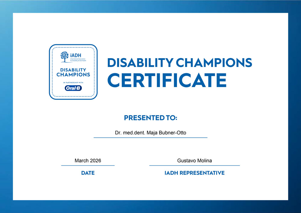 Mehr über den Artikel erfahren Wir sind jetzt zertifiziert – iADH Disability Champions!